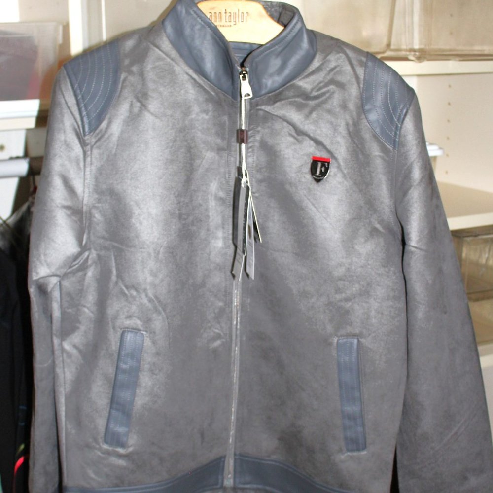 F Collection Vegan Leather Jacket